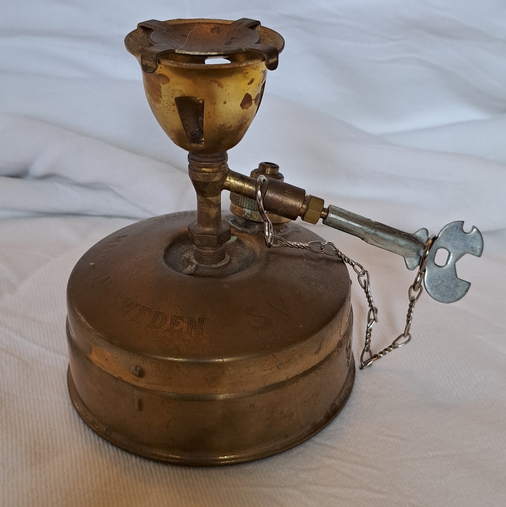 Vintage Brass SVEA 123 Camping Stove Sweden